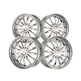 1 X Cavallo CLV-53 Nano Chrome 22X9.5 5x115/5x120 74.1 Hub 15 Offset Chrome Wheel Rim