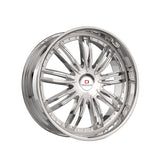 1 X Cavallo CLV-54 Nano Chrome 22X8.5 5x114.3/5x120 74.1 Hub 38 Offset Chrome Wheel Rim