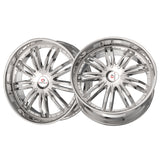 1 X Cavallo CLV-54 Nano Chrome 22X9.5 Blank 78.1 Hub 15 Offset Chrome Wheel Rim