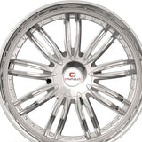 1 X Cavallo CLV-54 Nano Chrome 22X9.5 6x135/6x139.7 108 Hub 25 Offset Chrome Wheel Rim