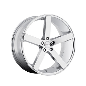 1 X Cavallo CLV-5 Nano Chrome 20X8.5 Blank 74.1 Hub 35 Offset Chrome Wheel Rim