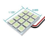 Coolstuffguru Compatible with Toyota Subaru Acura Mitsubishi Gl Dodge Chevy, 12 Smd T10 Led Panel, 3 Adapters