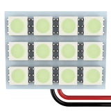 Coolstuffguru Compatible with Toyota Subaru Acura Mitsubishi Gl Dodge Chevy, 12 Smd T10 Led Panel, 3 Adapters