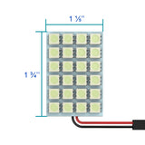 Coolstuffguru 1PC T10 24 SMD LED Power Bright White Panel Dome Light 12V Map Lamp