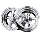 Cragar 544 15X6 5X4.50 / 5X4.75 / 5X5.00 90.93 Hub +03 Plated Wheel Rim