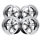 Cragar 01461C S/S 15X7 5X4.50 90.91 Hub +00 Offset Chrome Plated Wheel Rim