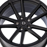 Curva C44 19X8.5 5x112 66.56 Hub 35 Offset GLOSS BLACK Wheel Rim