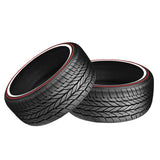 1 X New Vogue Custom Built Radial VIII Red 235/50R18XL 101V Tires