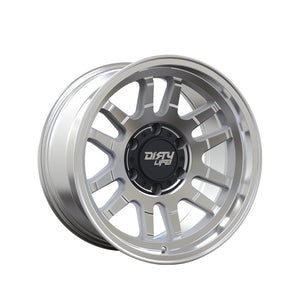 1 X DIRTY LIFE CANYON 17X9 6-139.7 106 Hub -12 Offset Silver Wheel Rim