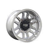 1 X DIRTY LIFE CANYON 17X9 6-139.7 106 Hub -12 Offset Silver Wheel Rim