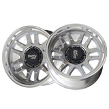 1 X DIRTY LIFE CANYON 17X9 6-139.7 106 Hub -12 Offset Silver Wheel Rim