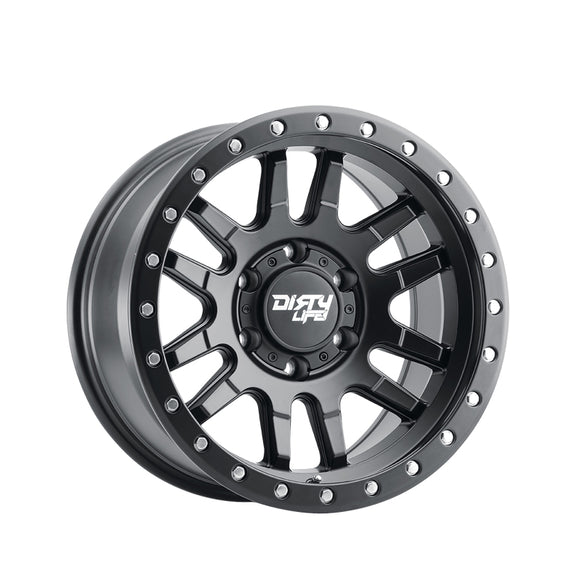 1 X DIRTY LIFE CANYON PRO 17X9 6-135 87.1 Hub 0 Offset Black Wheel Rim