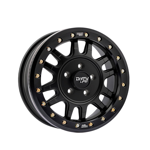 1 X DIRTY LIFE CANYON PRO SXS 15X7 4-137 106.25 Hub 13 Offset Black Wheel Rim