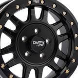 1 X DIRTY LIFE CANYON PRO SXS 15X7 4-137 106.25 Hub 13 Offset Black Wheel Rim