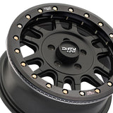 1 X DIRTY LIFE CANYON PRO SXS 15X7 4-137 106.25 Hub 13 Offset Black Wheel Rim