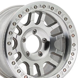 1 X DIRTY LIFE CANYON RACE 17X9 5-127 71.5 Hub -12 Offset Silver Wheel Rim