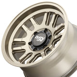 1 X DIRTY LIFE CANYON 17X9 5-127 71.5 Hub -12 Offset Gold Wheel Rim