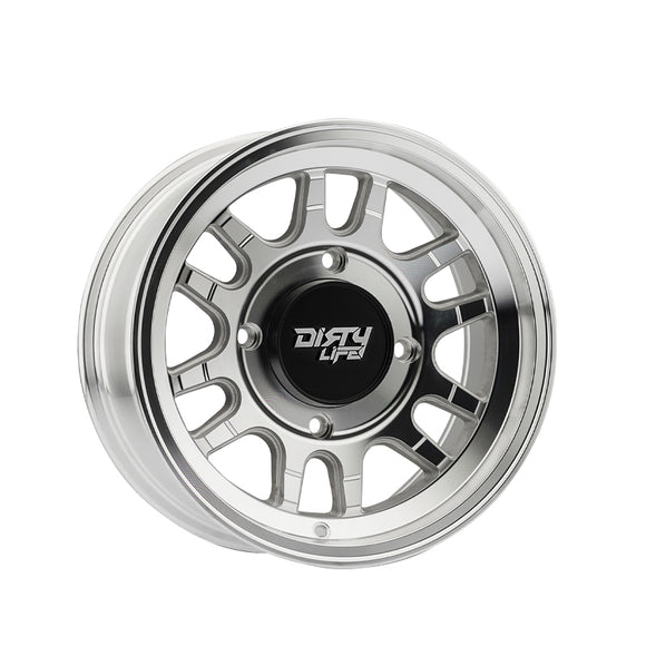 1 X DIRTY LIFE CANYON SPORT SXS 14X7 4-137 106.25 Hub 13 Offset Silver Wheel Rim