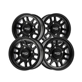 1 X DIRTY LIFE CANYON SPORT SXS 14X7 4-137 106.25 Hub 13 Offset Black Wheel Rim