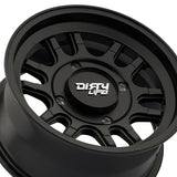 1 X DIRTY LIFE CANYON SPORT SXS 14X7 4-137 106.25 Hub 13 Offset Black Wheel Rim