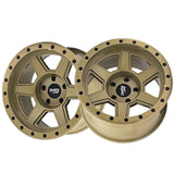 1 X DIRTY LIFE COMPOUND 17X9 6-135 87.1 Hub -12 Offset Beige Wheel Rim