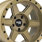 1 X DIRTY LIFE COMPOUND 17X9 6-135 87.1 Hub -12 Offset Beige Wheel Rim