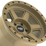 1 X DIRTY LIFE COMPOUND 17X9 6-135 87.1 Hub -12 Offset Beige Wheel Rim