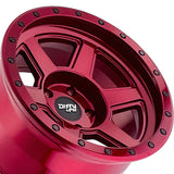 1 X DIRTY LIFE COMPOUND 17X9 6-135 87.1 Hub -12 Offset Red Wheel Rim