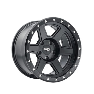 1 X DIRTY LIFE COMPOUND 17X9 5-127 78.1 Hub -12 Offset Black Wheel Rim