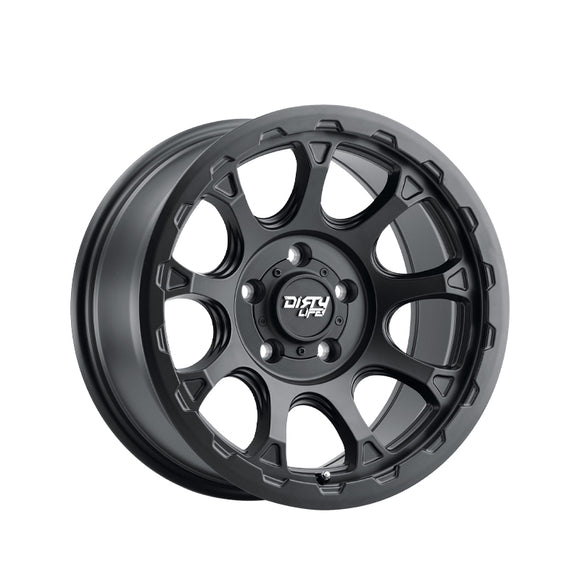 1 X DIRTY LIFE DRIFTER 17X8.5 5-127 78.1 Hub -6 Offset Black Wheel Rim