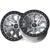 1 X DIRTY LIFE DT-1 17X9 5-127 78.1 Hub -12 Offset Silver Wheel Rim