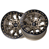 1 X DIRTY LIFE DT-1 17X9 6-139.7 106 Hub -12 Offset Bronze Wheel Rim