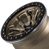 1 X DIRTY LIFE DT-1 17X9 6-139.7 106 Hub -12 Offset Bronze Wheel Rim