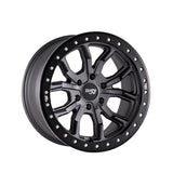 1 X DIRTY LIFE DT-1 17X9 6-139.7 106 Hub -12 Offset Gray Wheel Rim