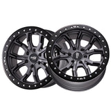1 X DIRTY LIFE DT-1 17X9 5-114.3 72.6 Hub -12 Offset Black Wheel Rim