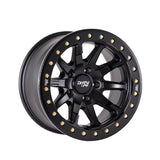1 X DIRTY LIFE DT-2 17X9 6-139.7 106 Hub -12 Offset Black Wheel Rim