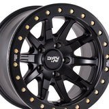 1 X DIRTY LIFE DT-2 17X9 6-139.7 106 Hub -12 Offset Black Wheel Rim