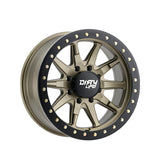 1 X DIRTY LIFE DT-2 17X9 8-165.1 130.8 Hub -12 Offset Gold Wheel Rim