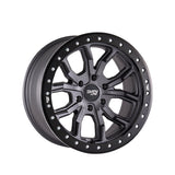 1 X DIRTY LIFE DT-2 17X9 5-127 78.1 Hub -12 Offset Gray Wheel Rim