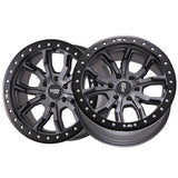 1 X DIRTY LIFE DT-2 17X9 5-127 78.1 Hub -12 Offset Gray Wheel Rim