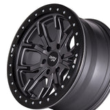 1 X DIRTY LIFE DT-2 17X9 5-127 78.1 Hub -12 Offset Gray Wheel Rim