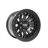 1 X DIRTY LIFE DT-3 17X9 6x139.7 106 Hub -12 Offset Satin Black Wheel Rim