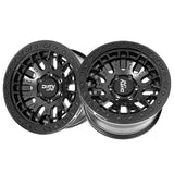 1 X DIRTY LIFE DT-3 17X9 6x139.7 106 Hub -12 Offset Satin Black Wheel Rim