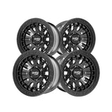 1 X DIRTY LIFE DT-3 17X9 6x139.7 106 Hub -12 Offset Satin Black Wheel Rim