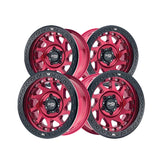 1 X DIRTY LIFE ENIGMA RACE 17X9 6-135 87.1 Hub -12 Offset Red Wheel Rim