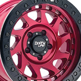 1 X DIRTY LIFE ENIGMA RACE 17X9 6-135 87.1 Hub -12 Offset Red Wheel Rim