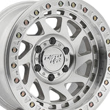 1 X DIRTY LIFE ENIGMA RACE 17X9 6-139.7 106 Hub -12 Offset Silver Wheel Rim