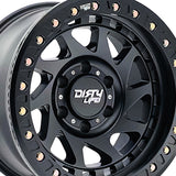 1 X DIRTY LIFE ENIGMA RACE 17X9 6x139.7 106 Hub -38 Offset Matte Black Wheel Rim