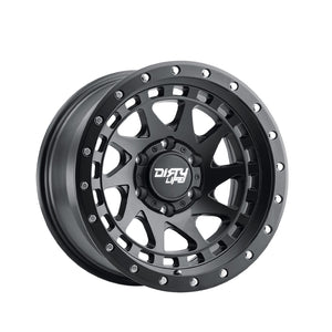 1 X DIRTY LIFE ENIGMA 17X9 6-139.7 106 Hub -12 Offset Black Wheel Rim