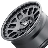 1 X DIRTY LIFE MESA 17X9 5-127 78.1 Hub -12 Offset Black Wheel Rim